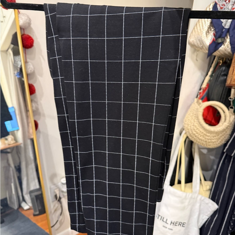 Amanda + Chelsea - Black/White Checkered Women's Ankle Pants